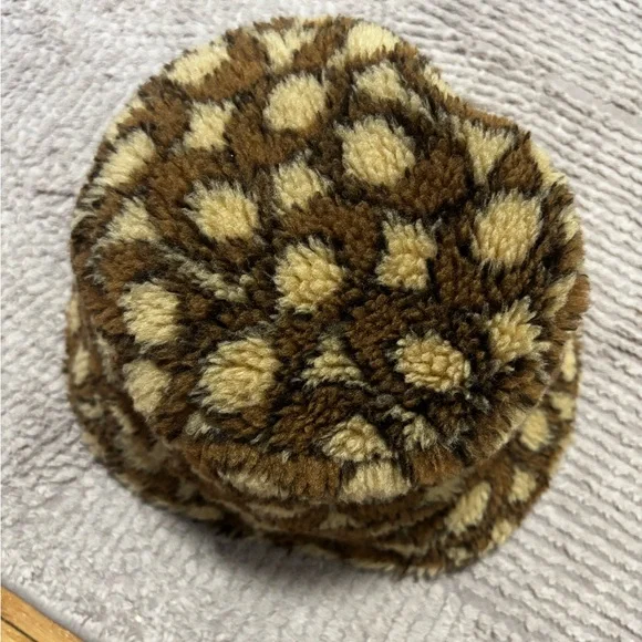 Coach Signature Monogram Bucket Hat - Tan & Brown - Picture 5 of 7